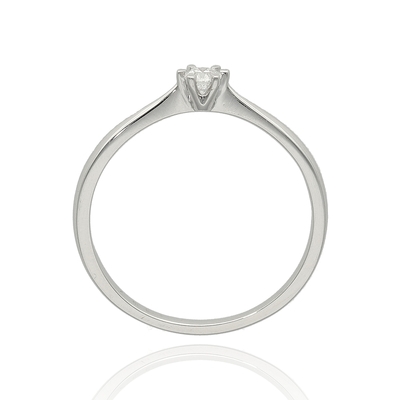 Fehér arany gyűrű 54-es méret (B48064)